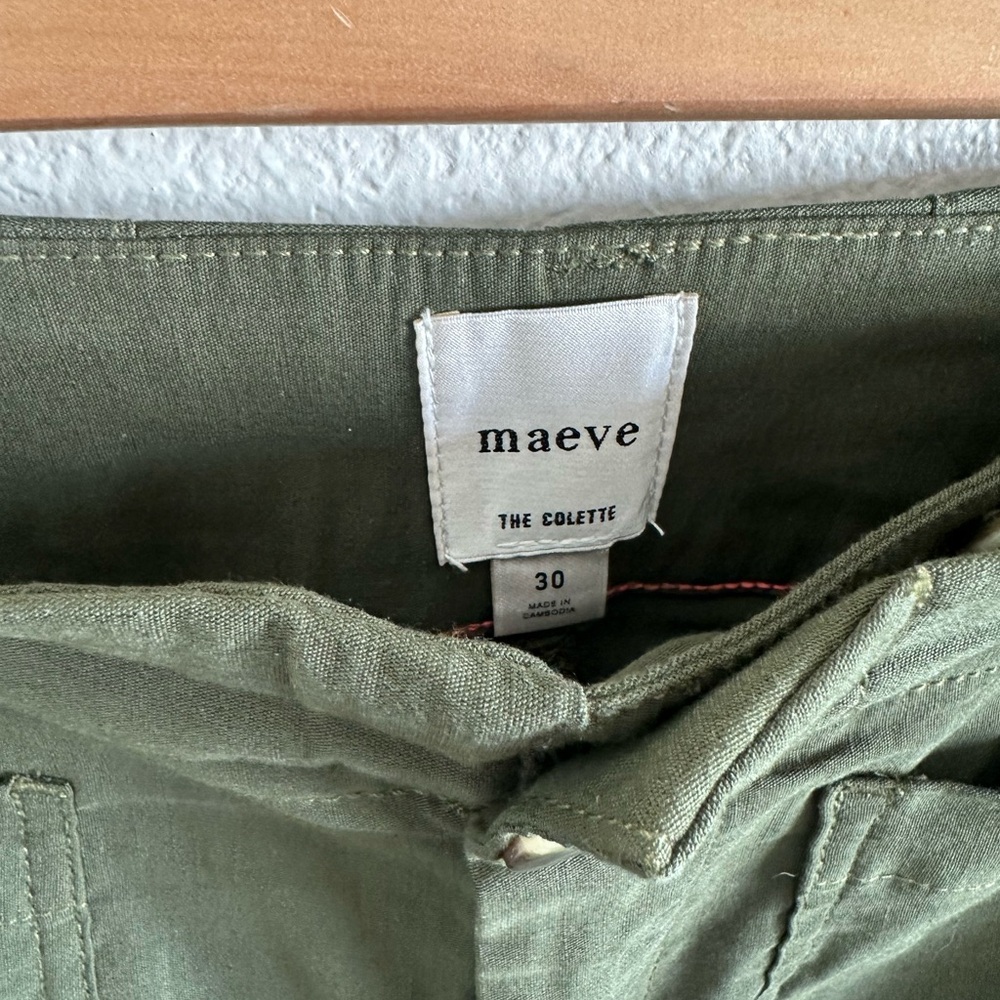 Maeve Army/olive Green Trousers from Anthropologie - Picture 2 of 4